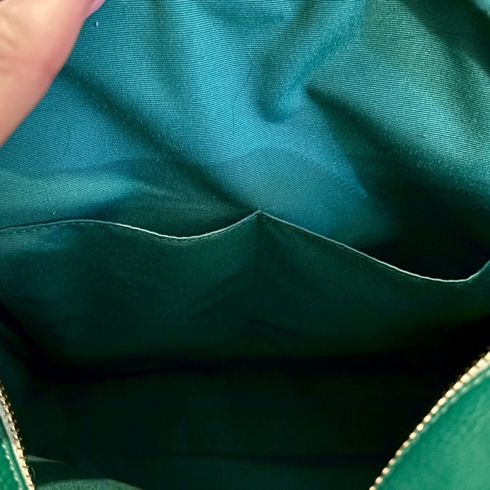 Coach Two-Tone Green and Blue Backpack - Picture 7 of 9